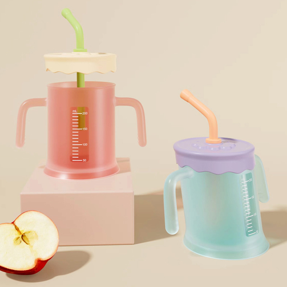 Snack Cup Toddler - Cangkir isap latihan bayi miring 25