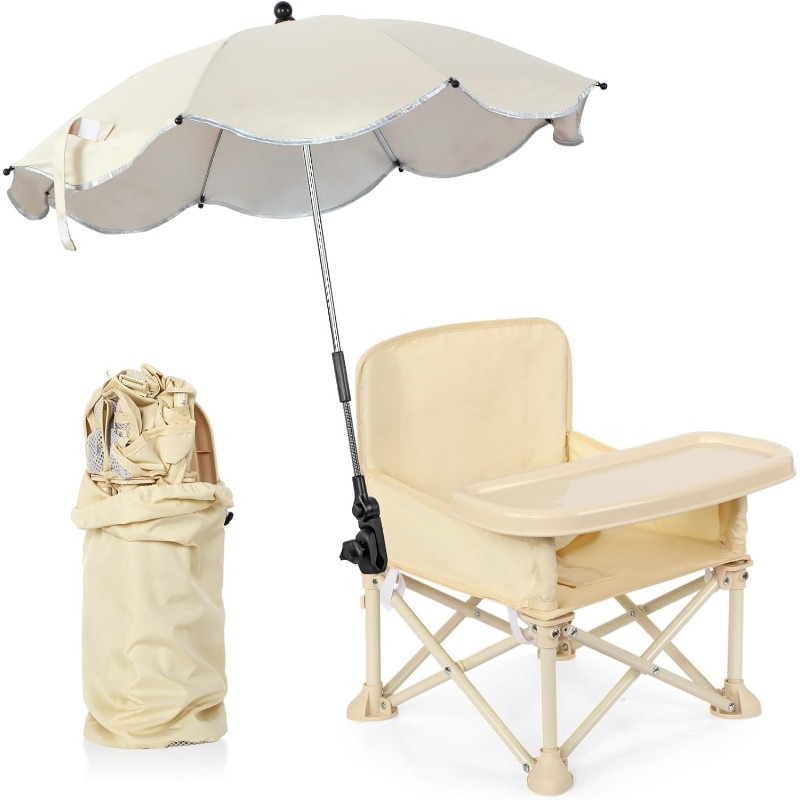 Baby Food Table - Kursi Pantai Bayi Lipat dengan Payung,