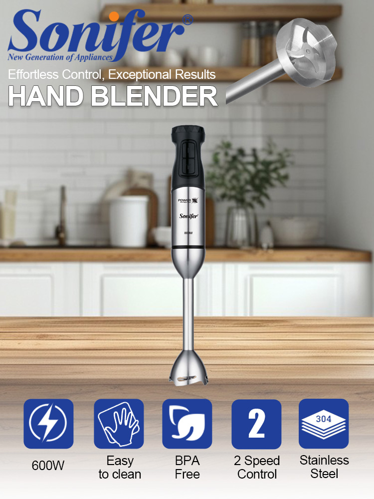Baby Food Hand Blender - Blender Tangan Sonifer SF-8181 600W 15000RPM