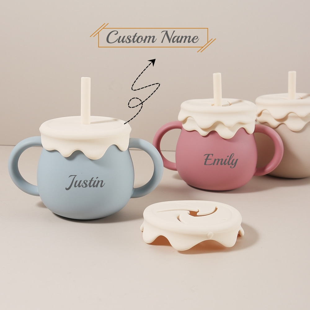 Snack Cup Toddler - Cangkir Bayi 280ml yang Dipersonalisasi -