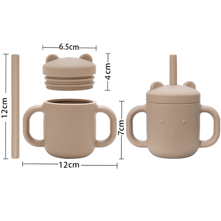 1 buah cangkir sedotan silikon - Snack Cup Toddler ulasan dan harga
