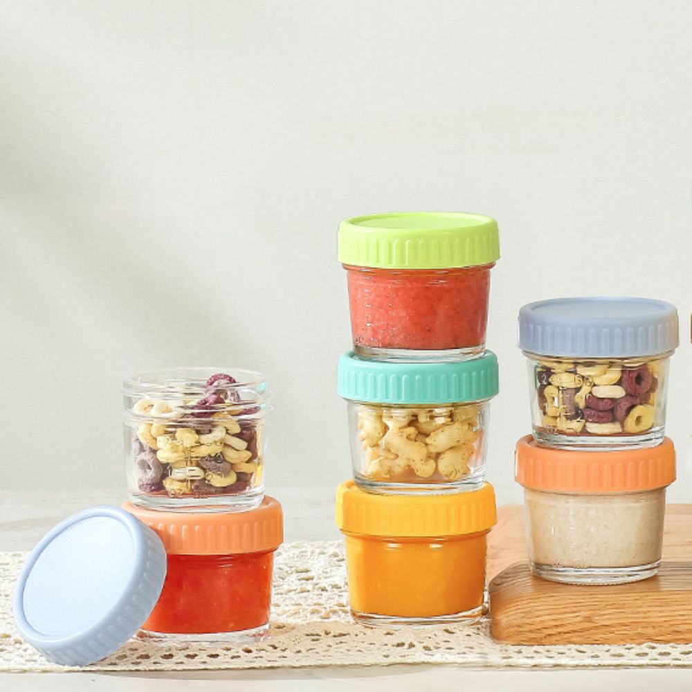 6 Buah Toples Kaca Toples Maka - Baby Food Jar ulasan dan harga