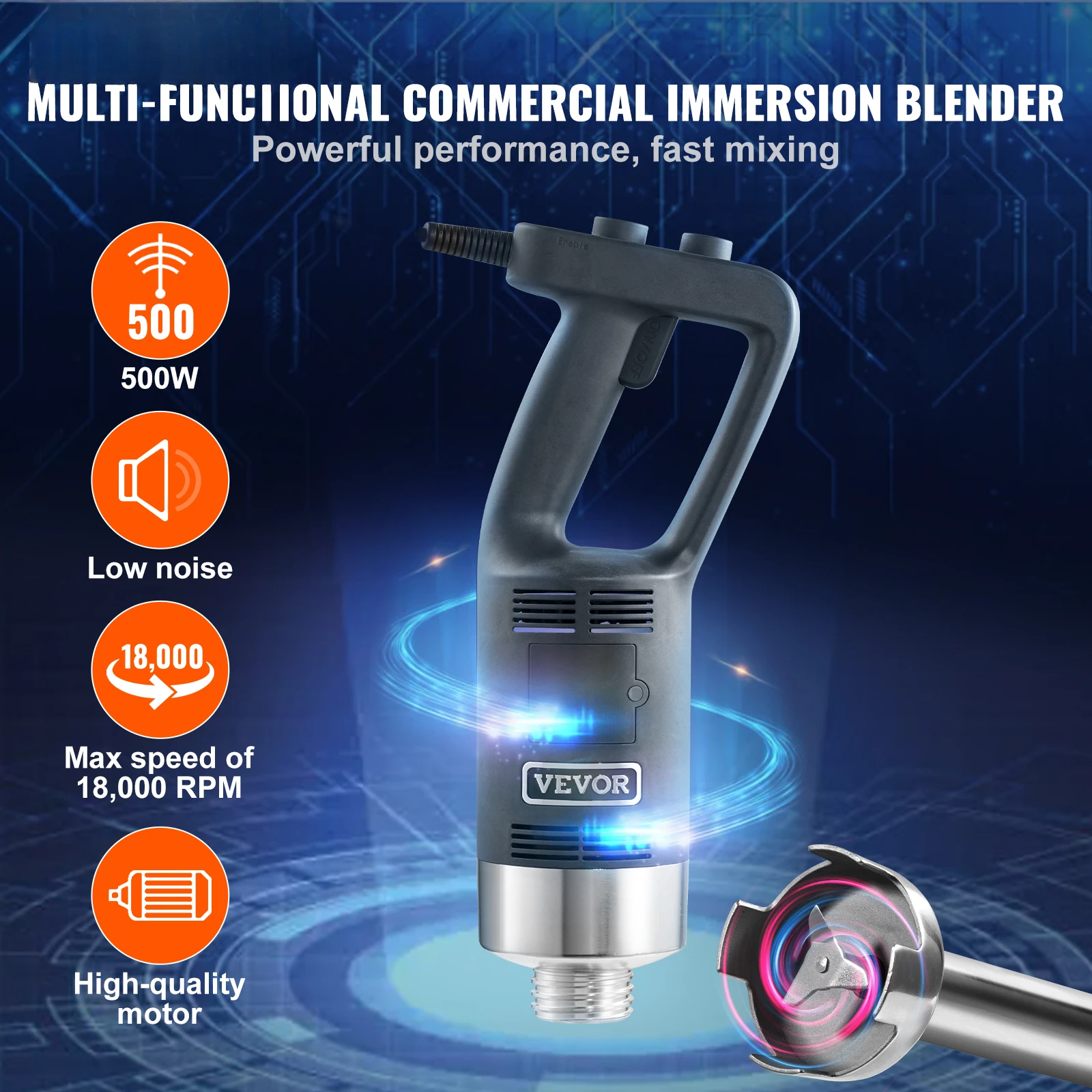 % Blender Celup Komersial Mixe - Baby Food Hand Blender ulasan dan harga