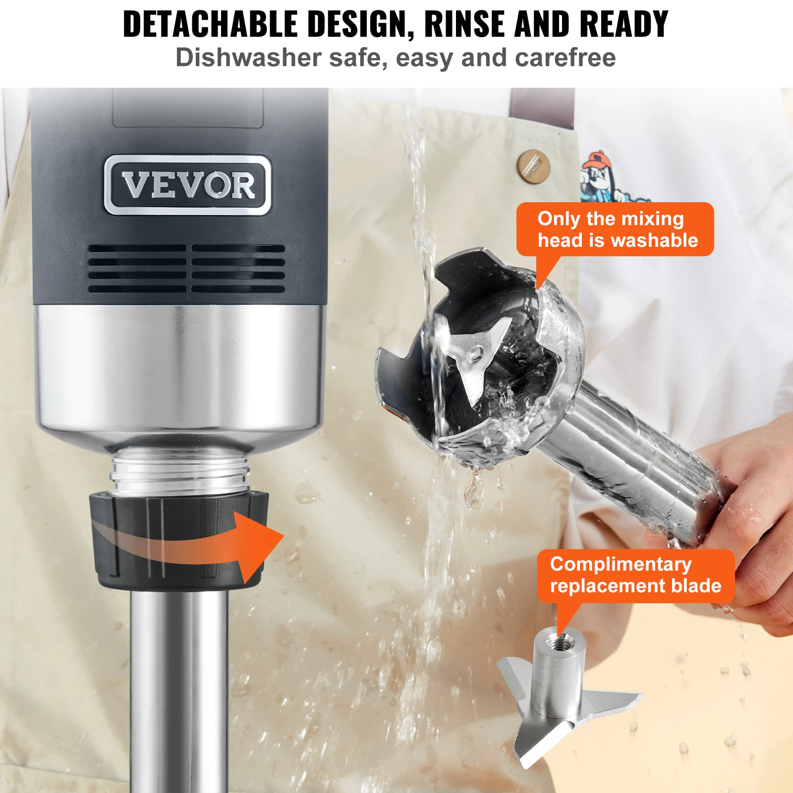 % Blender Celup Komersial Mixe - Baby Food Hand Blender ulasan dan harga