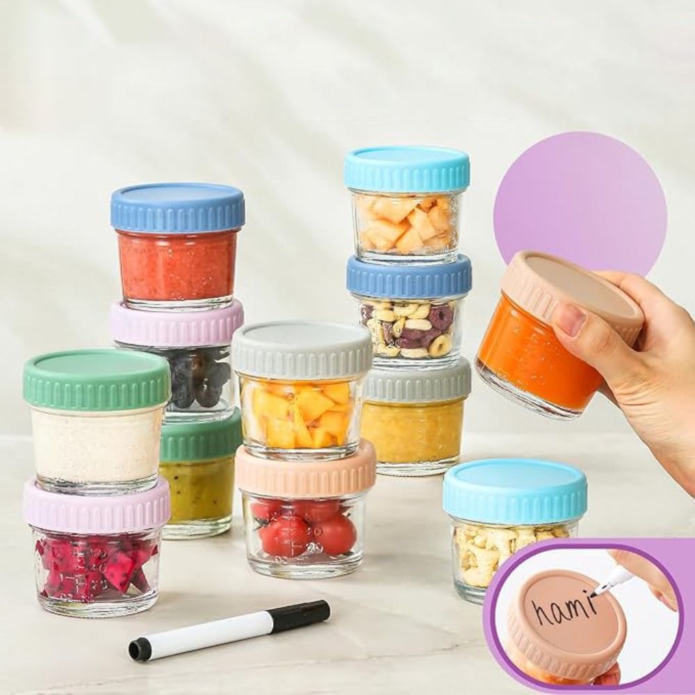 6 Buah Stoples Kaca Mason Jar  - Baby Food Jar ulasan dan harga