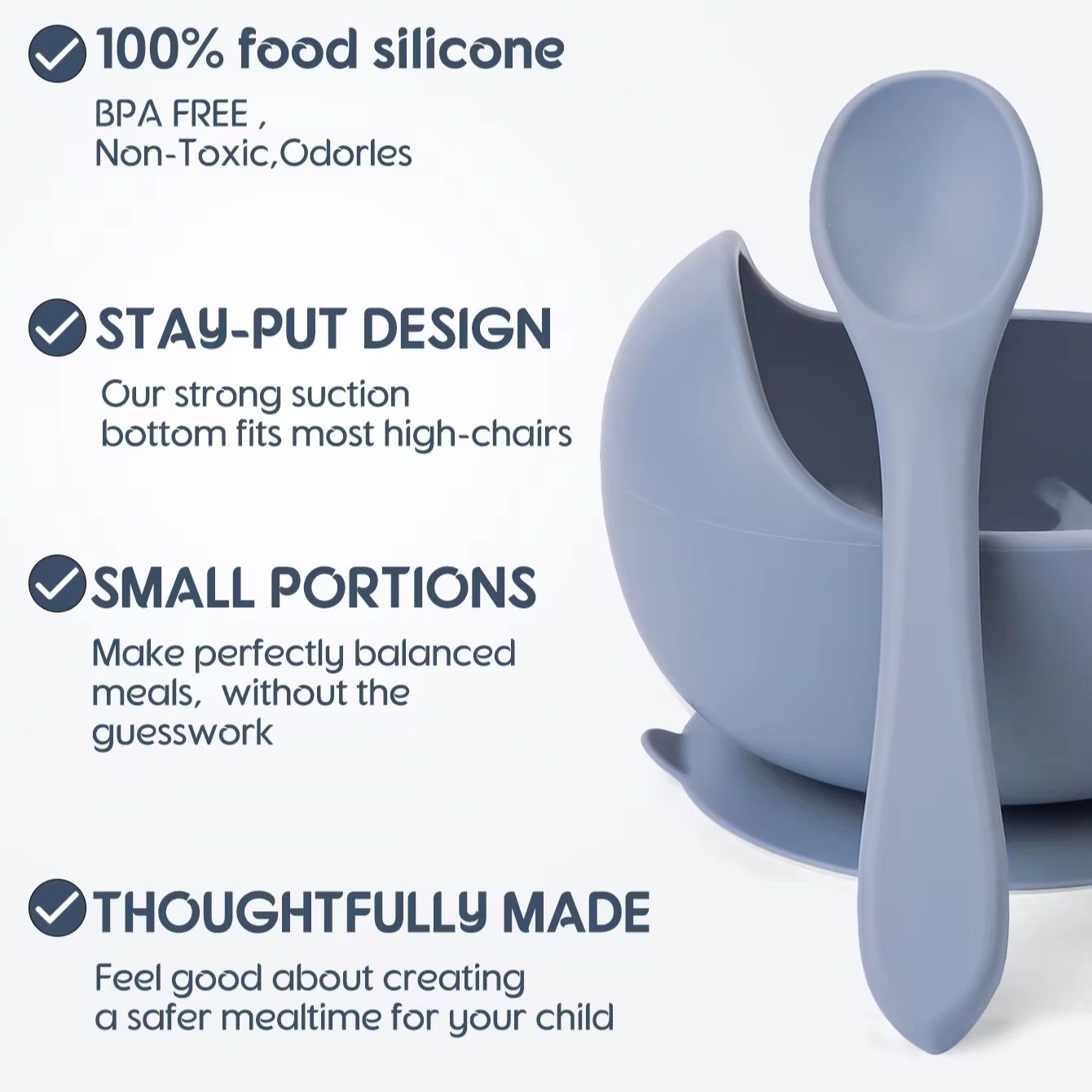 2 Buah Peralatan Makan Mangkuk - Baby Food Equipment ulasan dan harga