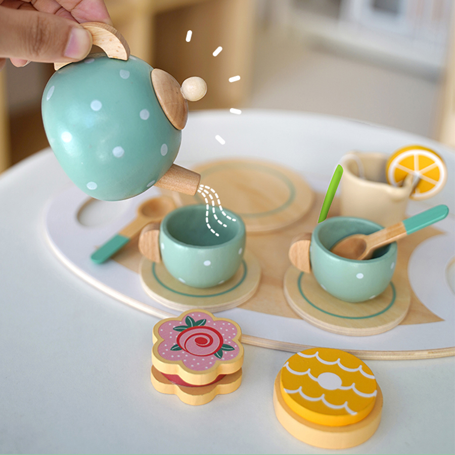 Set Teh Sore Kayu Mainan Perma - Baby Food Under 1 Year ulasan dan harga