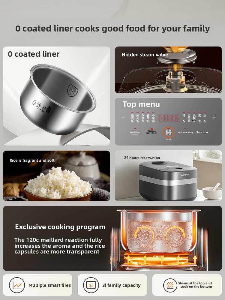 0 Coating Uncoated Rice Cooker - Baby Food Stew ulasan dan harga