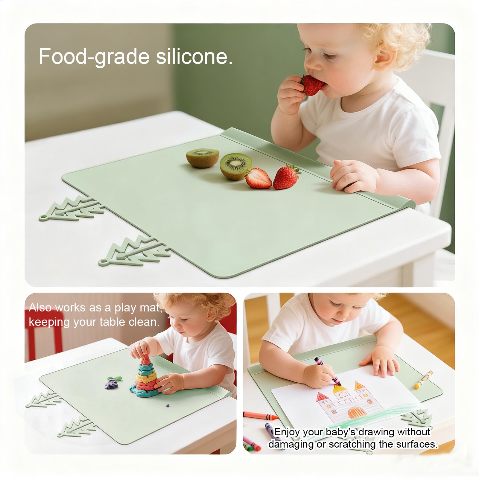 Alas Silikon Portabel Anti Sel - Baby Food Table ulasan dan harga