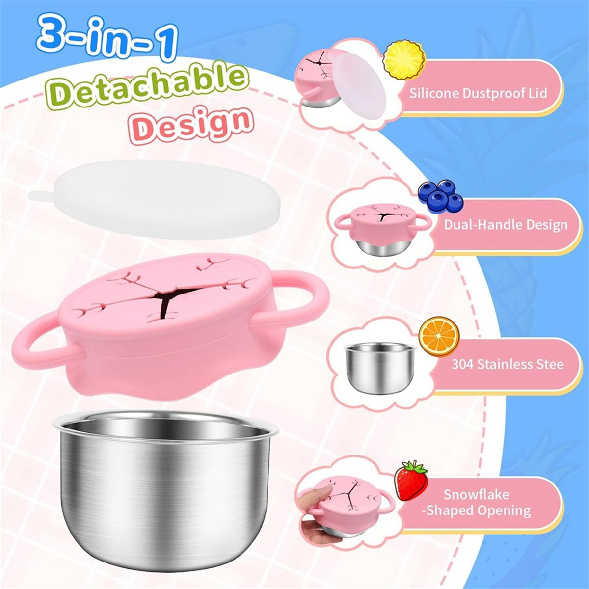 2026 Paket Baru 2 Wadah Camila - Snack Cup Toddler ulasan dan harga
