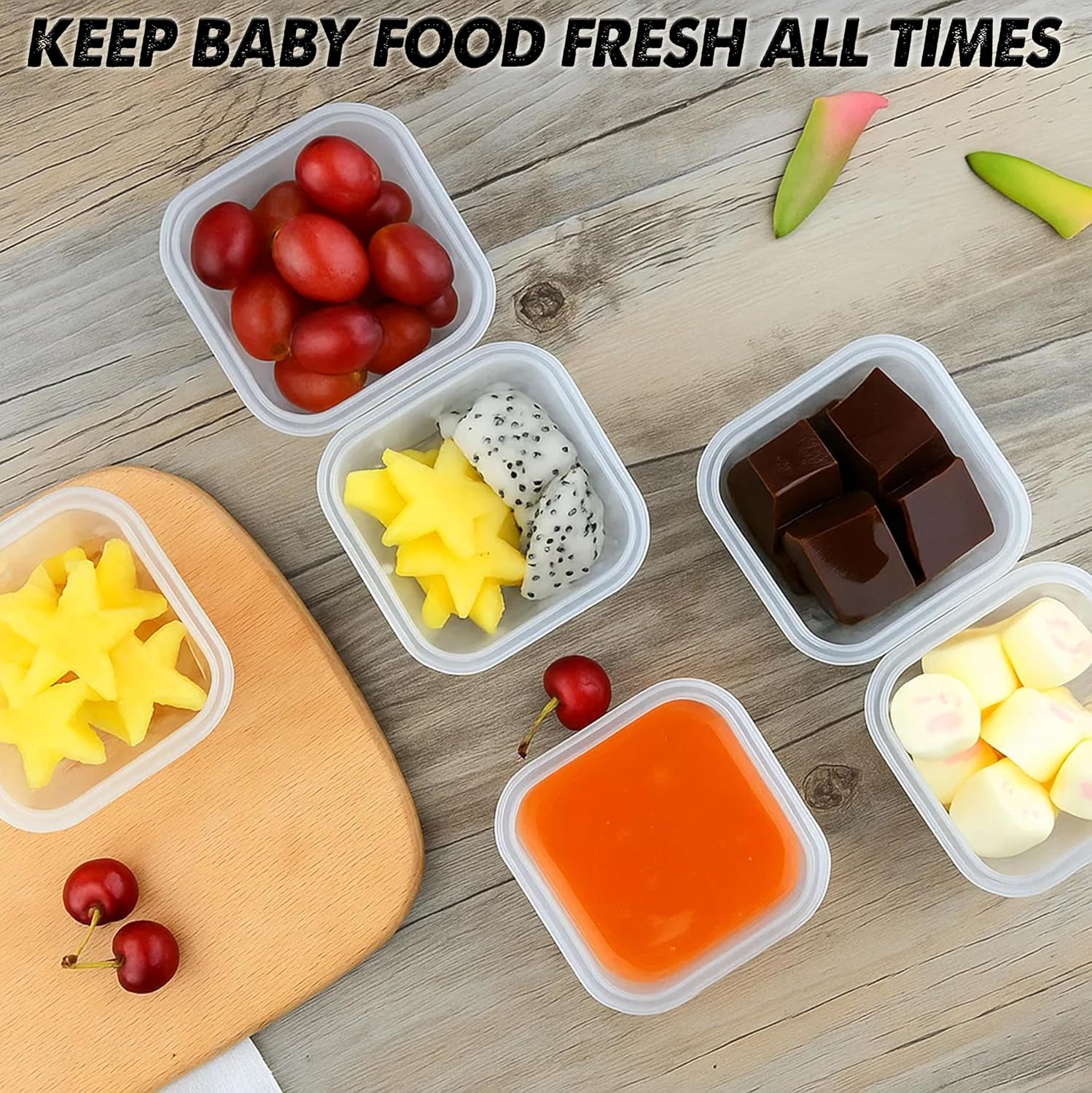 8 Wadah Makanan Bayi 4 oz deng - Baby Food Jars With Lids ulasan dan harga