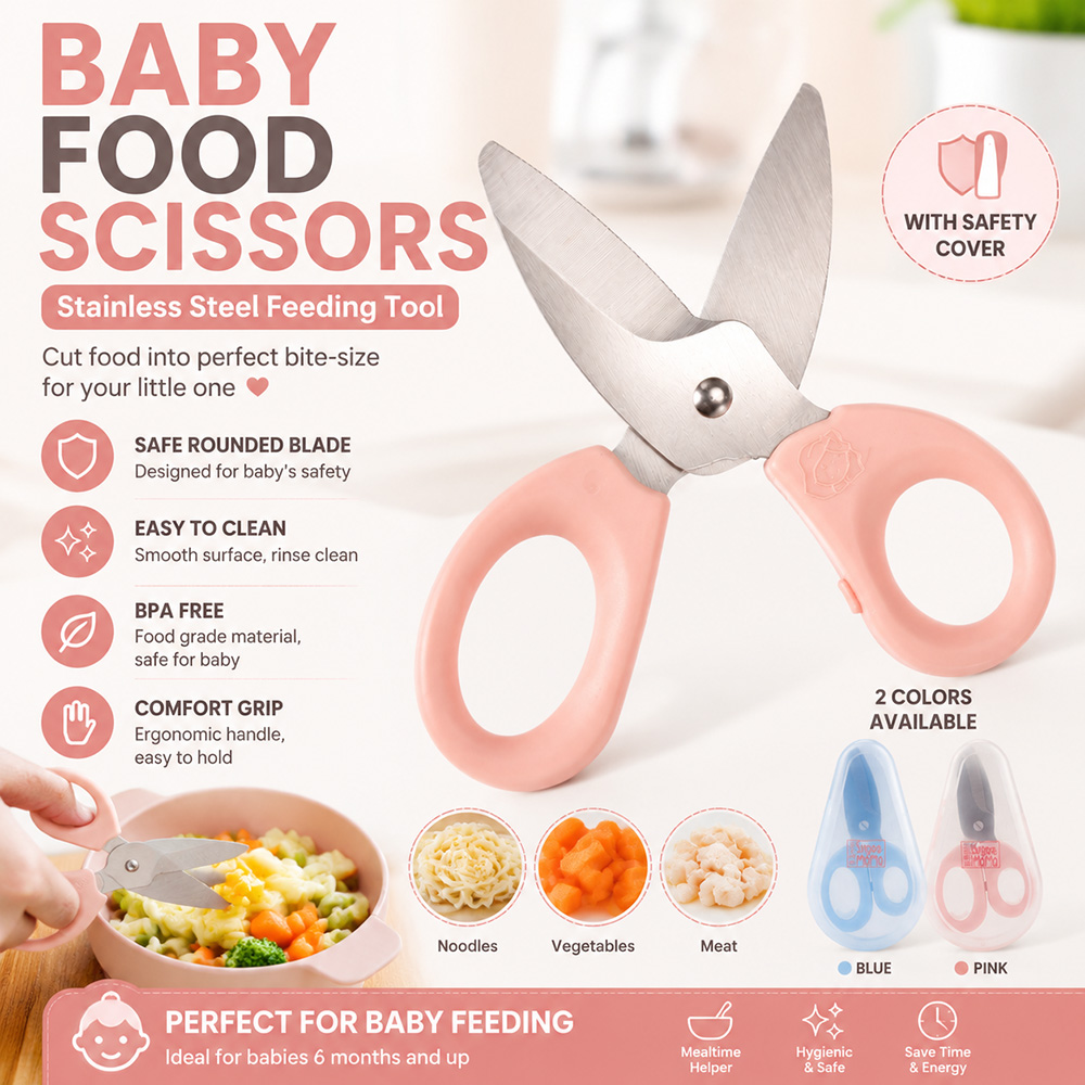 Gunting Makanan Bayi Gunting M - Baby Food Usa ulasan dan harga