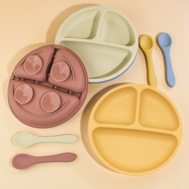 5 Buah Set Makan Bayi Silikon  - Baby Food Equipment ulasan dan harga