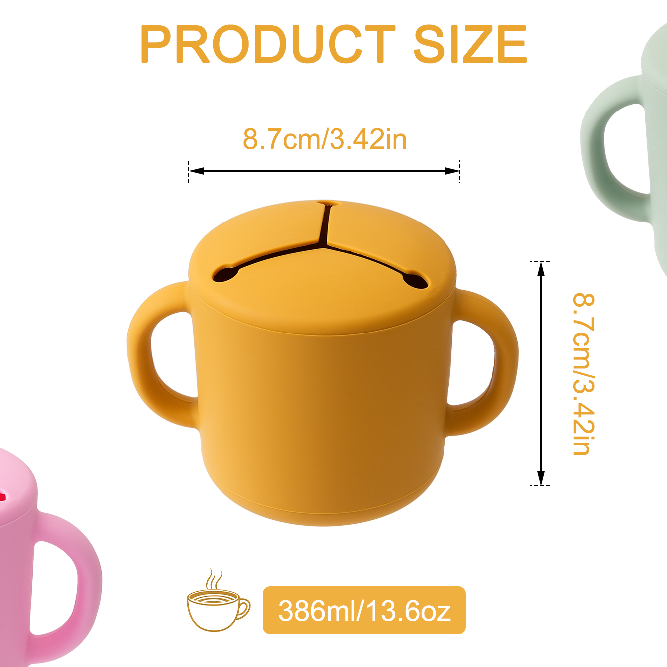 1 Buah Cangkir Makanan Ringan  - Snack Cup Toddler ulasan dan harga